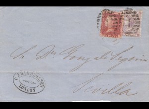 England: 1866: London nach Sevilla - Briefteil