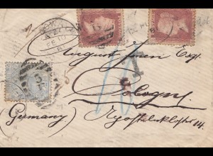 England: 1891 Brief nach Deutschland