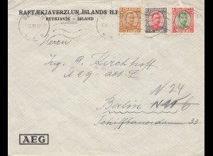 Island: 1930: Bergen nach Berlin AEG