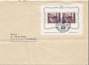 Liechtenstein: 1946: Vaduz Eröffnung Poststelle