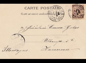 Monaco: 1900: Ansichtskarte nach Hannover