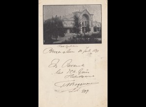 Niederlande: 1897: Briefkaart Bergen nach München