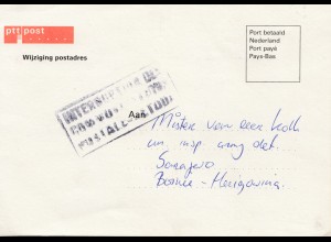 Niederlande: 1992: Wijziging postadres