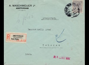 Niederlande: Dezember 1935: Einschreiben Amsterdam nach Teheran
