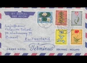 Niederlande: 1960 Luftpost nach Basel