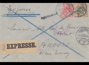 Niederlande: 1915: Express Scheveningen nach Anvers