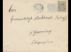 Niederlande: 1930: Gravenhage Ortsbrief