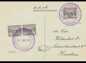 Niederlande: 1928: Gravenhage nach Haarlem, Union pour la S.d.N.