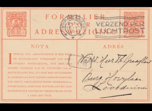 Niederlande: 1926: Gravenhage - Ganzsache - Adreswijziging
