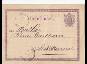 Niederlande: 1872: Ganzache - Briefkaart