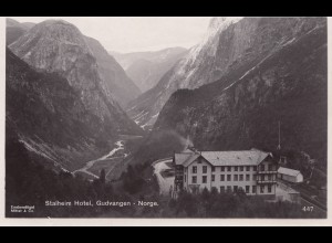Norwegen: 1940: Ansichtskarte Gudvangen