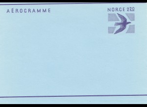 Norwegen: Aerogramme - Norge 2,20: LF 28