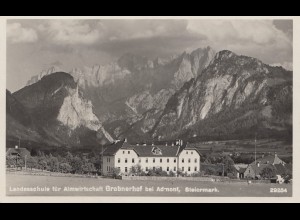 Österreich: 1931: Ansichtskarte Grabnerhof, Schule für Almwirtschaft/Steiermark