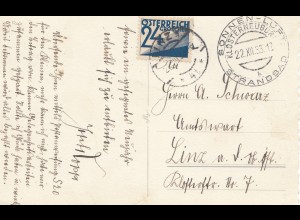 Österreich: 1933: Klosterneuburg nach Linz - Nachporto