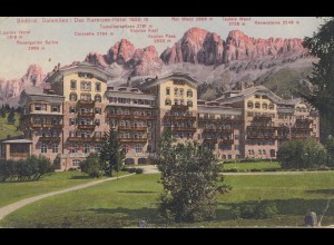 Österreich: 1914: AK Dolomitten/Meran nach Böhmen