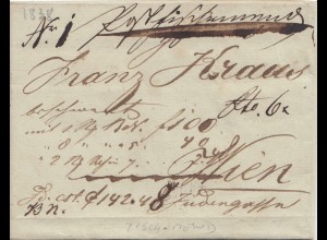 Österreich: 1838: Brief nach Wien