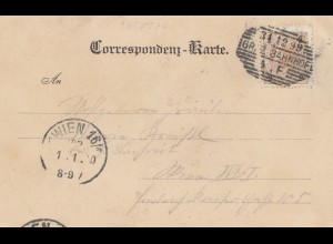Österreich: 1899: AK Graz nach Wien