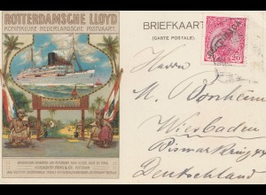Portugal: 1912: Rotterdamsche Lloyd nach Wiesbaden