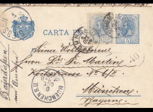 Rumänien: 1896: Bucuresci nach München