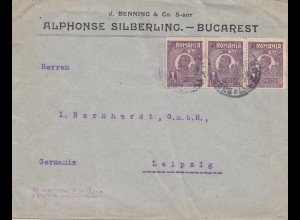Rumänien: Brief von Bucarest nach Leipzig