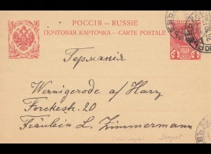 Russland: 1913 Dorpat/Estland nach Werningerode
