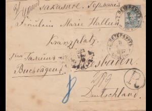 Russland: 1887: Brief nach Wiesbaden