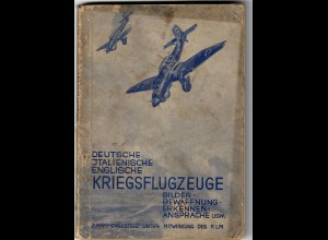 Buch: Deutsche, Italienische, Englische Kriegsflugzeuge, Erkennung, Bilder 1940