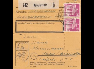 BiZone Paketkarte 1948: Marquartstein nach Haar b. München