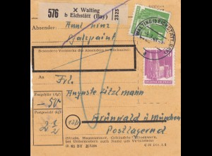 BiZone Paketkarte 1948: Walting nach Grünwald