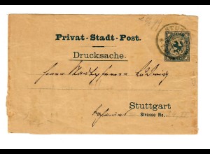 Stadtpost Stuttgart 1899, Streifband