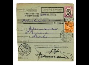 Postanweisung Finnland Lahdenpohja 1930 nach Harlu