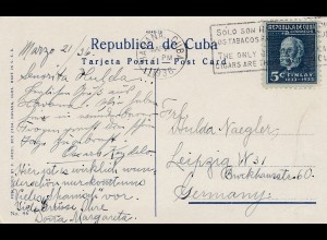 1936: Ansichtskarte -Tabacos/cigars Habana
