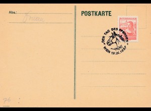 1937: Österreich: Tag des Pferdes