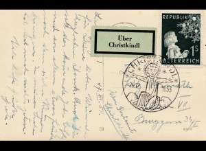 1953: Christkindl - Österreich auf Postkarte