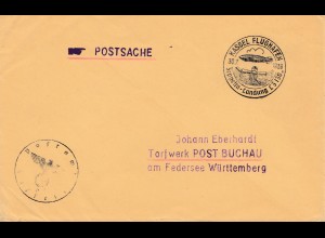 Brief 1939 aus Kassel: Sonderstempel Landung Graf Zeppelin LZ 130