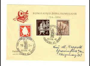 Bonifatius Jubiläumsjahr 1954 Fulda, Sonderstempel