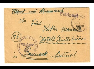 Feldpost 1944, FPNr. L55422, Bruneck Alpenvorland