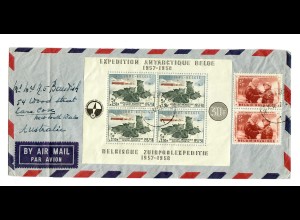 Air Mail Brüssel, 1957 nach Australien