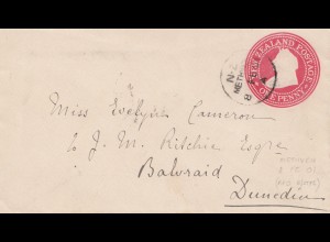 Australien: 1901: Methven to Dunedia, New Zealand