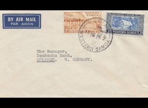 New Zealand: Air Mail Western Samoa to Opladen/Germany