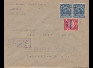 Bolivia/Bolivien: Registered 1925 from Cochabamba to Berlin
