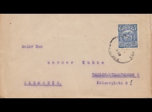 Bolivia/Bolivien: 1930 Cochabamba to Berlin, Junghans-watch, 