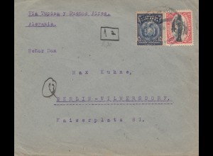 Bolivia/Bolivien: 1931 Cochabamba to Berlin/Germany