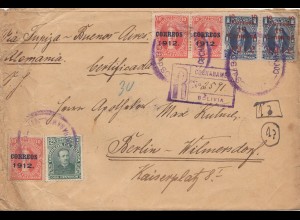 Bolivia/Bolivien: 1912 Cochabamba to Berlin/Germany