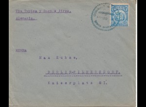 Bolivia/Bolivien: 1921: Cochabamba via Buenos Aires to Berlin