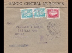Bolivia/Bolivien: Registered to Oruro 1949