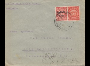 1924 cover Cochabamba via Buenos Aires to Berlin/Germany