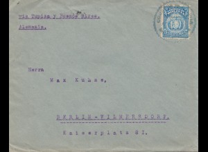 Bolivia 1921 cover Cochabamba via Buenos Aires to Berlin