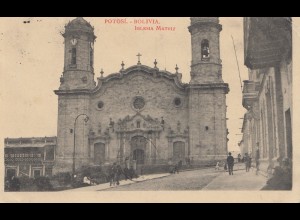Bolivia/Bolivien: 1925: Post card Potosi to France