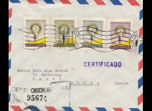 Bolivia 1961: Registered La Paz to Basel